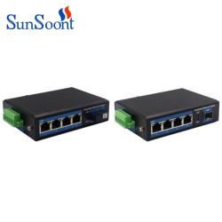 4-Port 10/100Base-TX to 100Base-FX Industrial Ethernet Switch