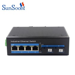 4-port 10/100/1000BASE-TX+2-port 1000Base-FX Industrial Ethernet Switch