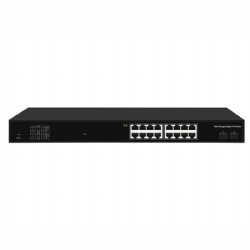 18 Port Gigabit Web Managed Ethernet PoE Switch